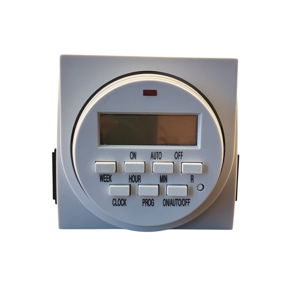 Digital Electric Programmable Timer Dual Outlet Switch FD60-U6 Indoor Use Only